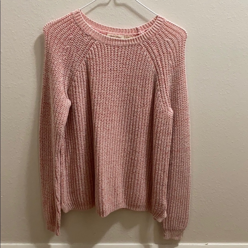 A pink faded glory sweater